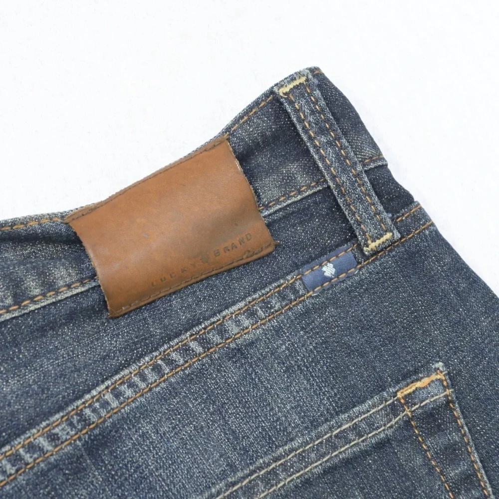 Lucky Brand 221 Original Straight Stretch Denim Blue Jeans Mens Size 40 x 30**‎
